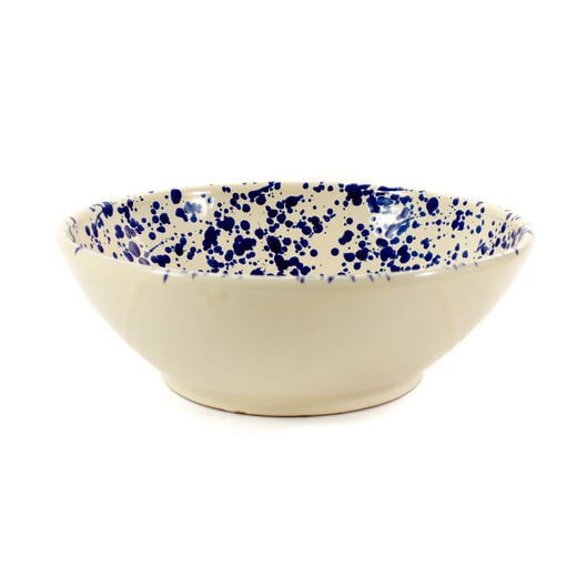 Cobalt schizzato salad bowl